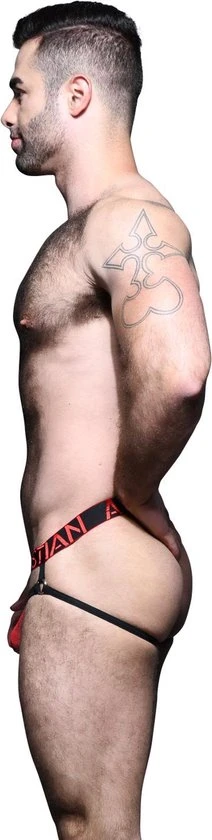 Beste Verkoop βοΈ Andrew Christian - Scarlet Mesh Y-Back String - Maat L - Erotische Heren String - Sexy Mannen Ondergoed - Jockstrap & String Combinatie π - Afbeelding 3