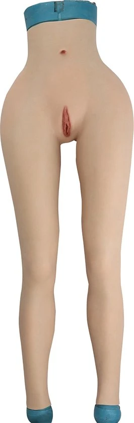 Groothandel ❤️ Body 4 Every Body Siliconen Vrouwen Onderlichaam - Bodysuit Met Lange Benen - Transgender - Vrouwelijke Vorm - Nep Vagina - Kunstvagina - Siliconen Broek - Maat M ⭐