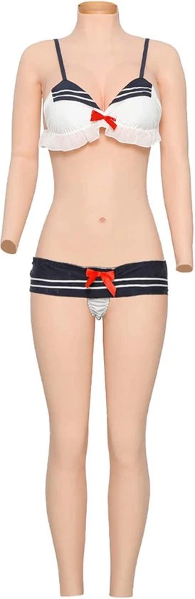 Uitgang π Body 4 Every Body Full Body - Lang - Cup F - Siliconen Huid - Bodysuit Lang - Crossdresser - Transgender - Mastectomi - -Wearable Body - Kunstmatige Nep Borst π - Afbeelding 3