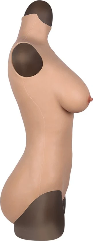 Kopen π Body 4 Every Body Siliconen Triangle Bodysuit - Cup D - TOPKWALITEIT - 100% Siliconen - Kunstvagina - Borsten - Bodystocking - Siliconen Huid - Fake Boobs - Crossdresser - Transgender - Travestiet β - Afbeelding 5