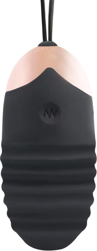 Beste deal π EZlove Geribbeld Vibratie Eitje Voor Extra Stimulatie - 7.5cm - Zwart/Rose - Luxe Uitstraling π - Afbeelding 4
