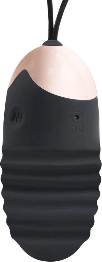 Beste deal π EZlove Geribbeld Vibratie Eitje Voor Extra Stimulatie - 7.5cm - Zwart/Rose - Luxe Uitstraling π - Afbeelding 6