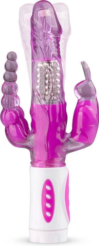 Top 10 👍 EasyToys Raving Rabbit Vibrator - Paars ⌛ - Afbeelding 12