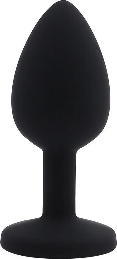 Nieuw π Banoch - Buttplug Penumbra Red Small Siliconen Buttplug Zwart - Diamant Steen - Rood π - Afbeelding 2