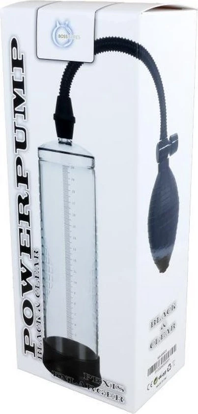 Begroting ❤️ Bossoftoys - Power Pump Clear - Penis Pomp - Penis Vergroter - Transparant - 22 CM - Stoere Cadeaubox 🥰