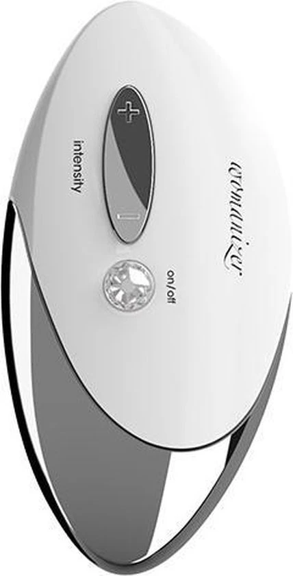Korting π Womanizer Pro White Chrome Luchtdruk Vibrator - Wit -Zilver π― - Afbeelding 2
