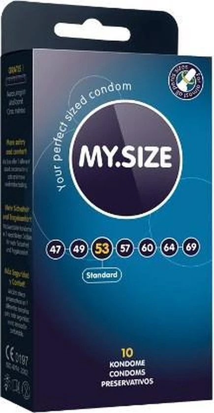 Top 10 π My.Size Condooms Maat 53 -10 Stuks 𧨠- Afbeelding 12