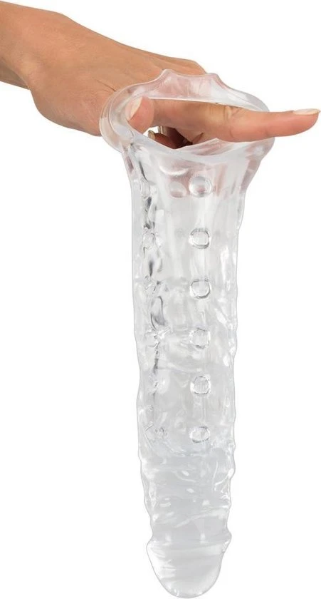 Goedkoopste π Crystal You2Toys Penis Sleeve Licht Flexibel Met Stimulatie Noppen En Testikel Ring - Transparant π - Afbeelding 3