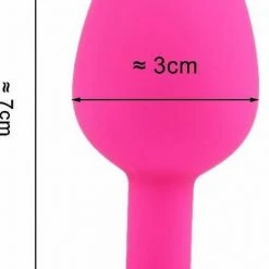 Groothandel 👍 Merkloos Roze Siliconen Buttplug Voor G-Spot Stimulatie Met Willekeurige Kleur Onderkant!- NBH® 🔔