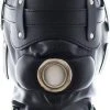 Korting 😍 Banoch - Inferno Bondage Mask Black - Zwart Pu Leren Bondage Masker Met Gag & Oogbedekking | BDSM ❤️