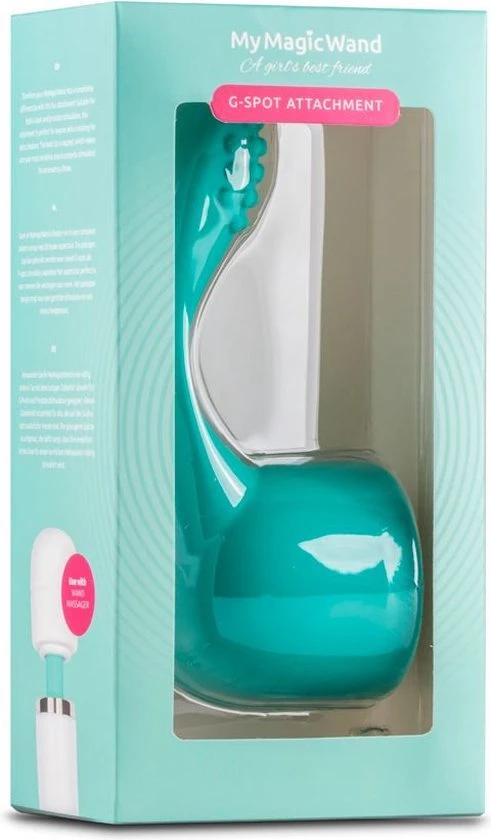 Goedkoop ⌛ MyMagicWand G-Spot/Prostaat Opzetstuk - Turquoise ⌛ - Afbeelding 7