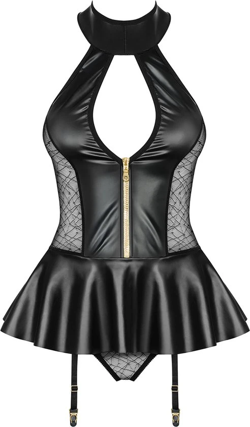 Top 10 π Obsessive Sexy Korset Met String Erotisch Korset Maat L/XL Zwart π - Afbeelding 8