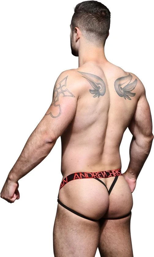Beste Verkoop βοΈ Andrew Christian - Scarlet Mesh Y-Back String - Maat L - Erotische Heren String - Sexy Mannen Ondergoed - Jockstrap & String Combinatie π - Afbeelding 2