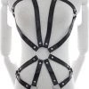 Begroting ???? Banoch | Bondage Riemen Body Harness Black/3 - Zwart Pu Leer Harnas Vrouw - Bdsm ⭐