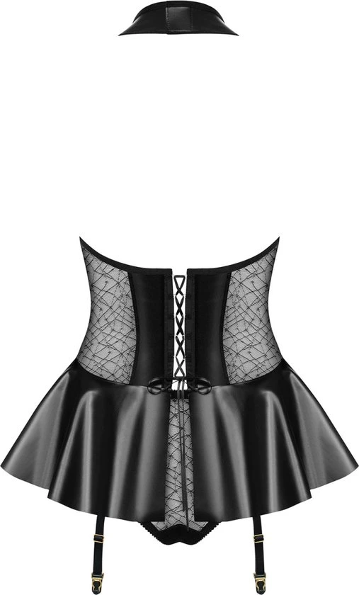 Top 10 π Obsessive Sexy Korset Met String Erotisch Korset Maat L/XL Zwart π - Afbeelding 5