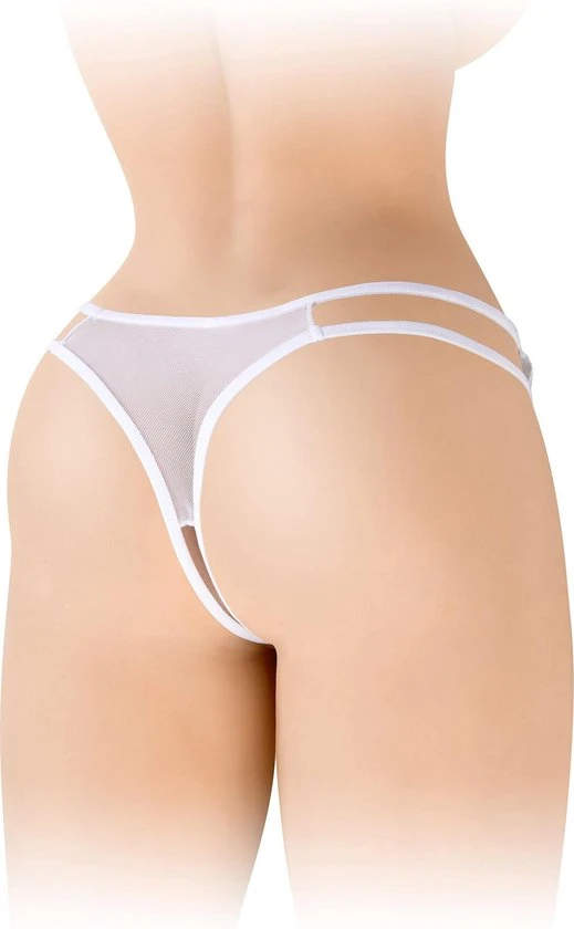 Coupon 𧨠Your Fashion Secret Fashion Secret Victoria - Erotische String - Open Kruis - Wit - One Size π - Afbeelding 2