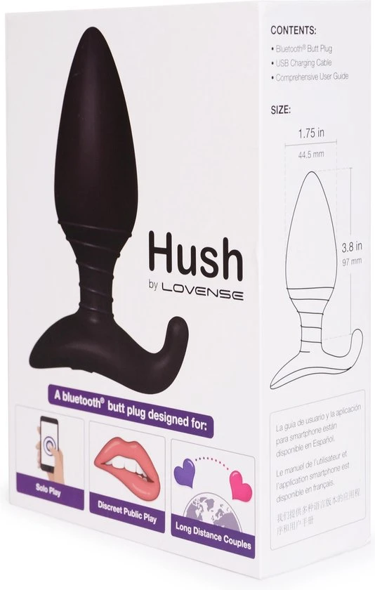 Nieuw π Lovense Hush - Buttplug - 44 Mm - Zwart π - Afbeelding 7