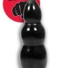 Begroting 🧨 All Black Zwarte Dildo 23 Cm Met Ribbels 🛒
