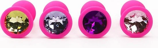 Groothandel ๐ Merkloos Roze Siliconen Buttplug Voor G-Spot Stimulatie Met Willekeurige Kleur Onderkant!- NBH® ๐ - Afbeelding 2