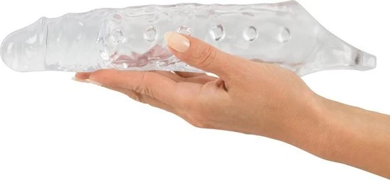 Goedkoopste π Crystal You2Toys Penis Sleeve Licht Flexibel Met Stimulatie Noppen En Testikel Ring - Transparant π
