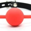 Hete verkoop 😀 Banoch - Ballgag Siliconen Met Verstelbare Band - Rood - Bal ∅ 4 Cm 😉