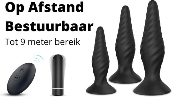 Nieuw π Viberoz Quest Vibrerende Buttplug Set Met Afstandsbediening Usb Oplaadbaar Anaal Vibrator - Sex Toys Voor Mannen En Vrouwen Sexspeeltjes Voor Koppels Zwart Erotiek π - Afbeelding 7