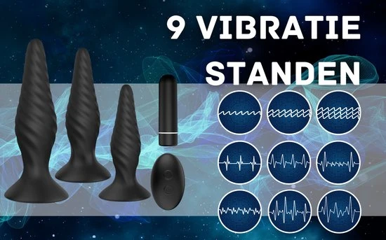Nieuw π Viberoz Quest Vibrerende Buttplug Set Met Afstandsbediening Usb Oplaadbaar Anaal Vibrator - Sex Toys Voor Mannen En Vrouwen Sexspeeltjes Voor Koppels Zwart Erotiek π - Afbeelding 4