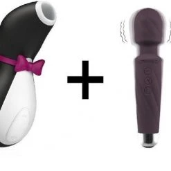Uitgang 🥰 Satisfyer Pro Penguin Met Ultrawand Mini Massager Wand Combinatie Voordeel Set ✨