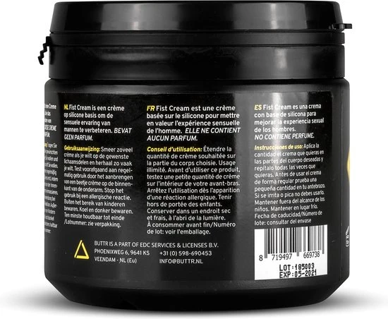 Kopen π€© BUTTR Fisting Crème – Glijmiddel Voor Anale Penetratie – Extra Gladde En Dikke Crème – In Een Handige Pot – 500ml π - Afbeelding 5