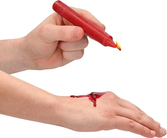 Groothandel β Merkloos Ouch! Teasing Wax Candles - Waxkaarsen Paraffine - Lage Temperatuur - 4 Stuks - Rood π - Afbeelding 4