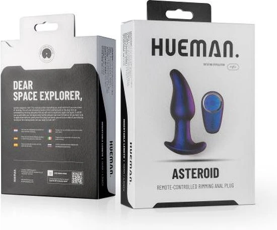Hete verkoop ⌛ Hueman Asteroid Rimmende Anaal Plug – Rimmende Buttplug Met Roterende Kralen En Afstandsbediening – Sex Toys Voor Mannen Voor Prostaat Stimulatie - Paars 💯 - Afbeelding 14