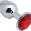 Goedkoopste 🤩 Banoch - Buttplug Aurora Red Small - Metalen Buttplug - Diamant Steen - Rood 🔥