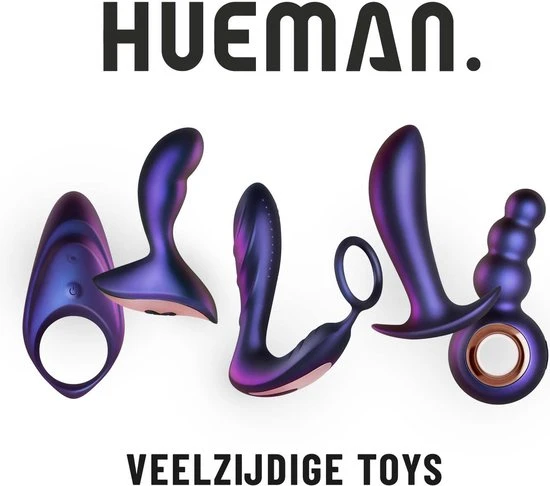 Hete verkoop ⌛ Hueman Asteroid Rimmende Anaal Plug – Rimmende Buttplug Met Roterende Kralen En Afstandsbediening – Sex Toys Voor Mannen Voor Prostaat Stimulatie - Paars 💯 - Afbeelding 2