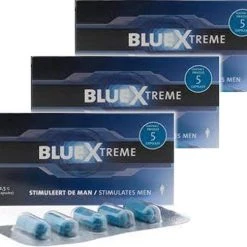 Coupon 🤩 BlueXtreme | De Bekende Sterke Erectiepil Voor Mannen - 15 Capsules - Zelfde Sterkte Als Viagra, Op 100% Natuurlijke Basis 🥰