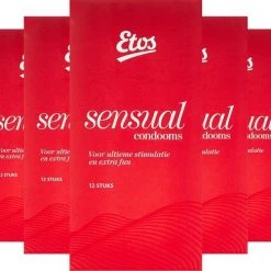 Groothandel 😉 Etos Condooms - Sensual - 60 Stuks (5 X 12 Stuks) 🧨