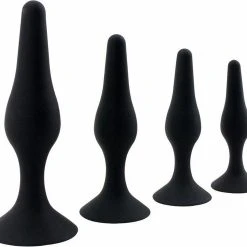 Top 10 ✔️ EZlove Anale Traning Set 4 Delig Klassiek Langwerpig Ontwerp Voor Beginners Met Zuignap Zwart 💯