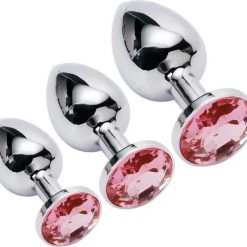 Gloednieuw 🌟 I.N.N. Love Buttplug Set - 3 Stuks - Groot - Medium - Klein - Roze 🧨