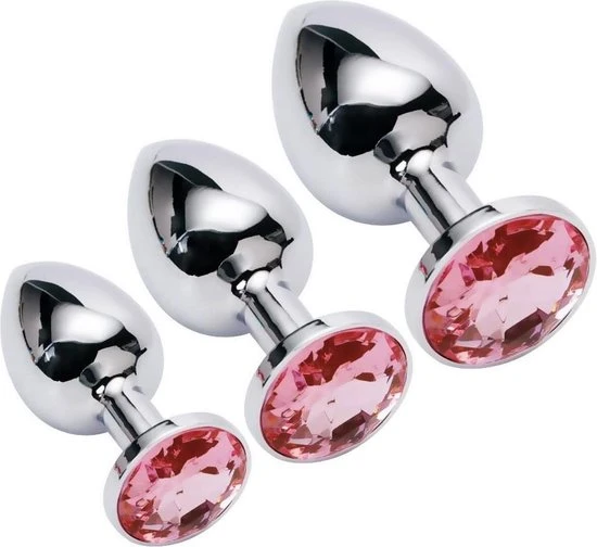 Gloednieuw π I.N.N. Love Buttplug Set - 3 Stuks - Groot - Medium - Klein - Roze π§¨