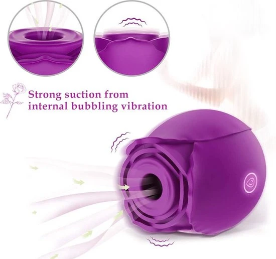 Coupon π Erodit Roos Luchtdruk Vibrator - Luxe Vibrator Paars Voor Vrouwen - Bef- Zuig - Clitoris -- 10 Zuig Vibratie Standen Black Friday Sex Speeltje, Sex Toys, Erotiek Voor Vrouwen. 𧨠- Afbeelding 10