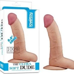 Nieuw ✔️ Lovetoy Zachte Dildo The Ultra Soft Dude Dildo 22.5 Cm ✔️