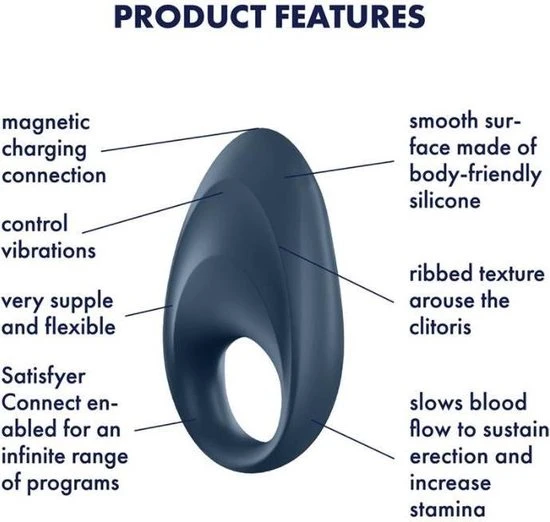 Goedkoop 🤩 Satisfyer Mighty One Cockring App Controlled ⌛ - Afbeelding 9