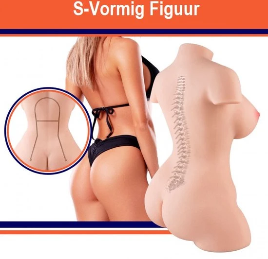 Groothandel π BYER Sekspop Daisy - Masturbator - Pocket Pussy - Sex Toys Voor Mannen - Sex Lichaam - 7.6kg β - Afbeelding 5