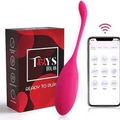 Beste Verkoop 🥰 Toys Hub® Vibrator Met App Control - Geschikt Voor IOS & Android - 100% Waterproof - Sex Toys Voor Vrouwen & Koppels Couples - Vibrerend Ei - Vibrators Voor Vrouwen - Black Friday 2022 - Sinterklaas 👏