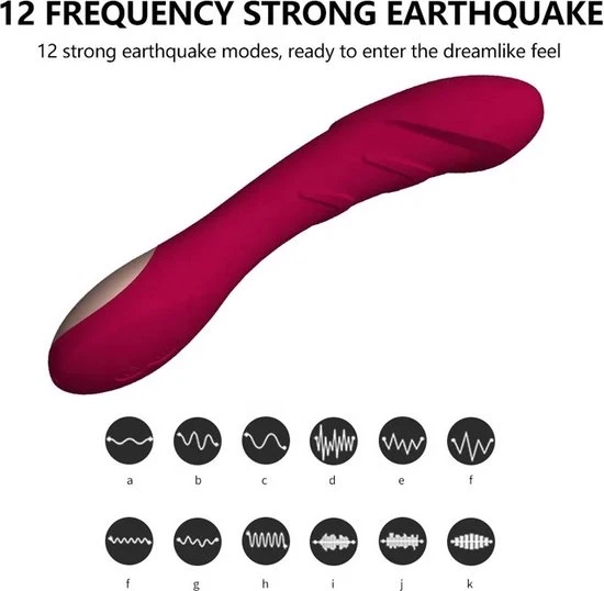 Beste Verkoop π The Three Musketeers G-Spot Vibrator| Siliconen| USB Oplaadbare G-Spot Vibrator|12 Verschillende Vibratiestanden|Gebogen Schacht Voor G-spot Stimulatie|Elegant Rood| Waterproof| Erotiek|Pleasure| π - Afbeelding 3