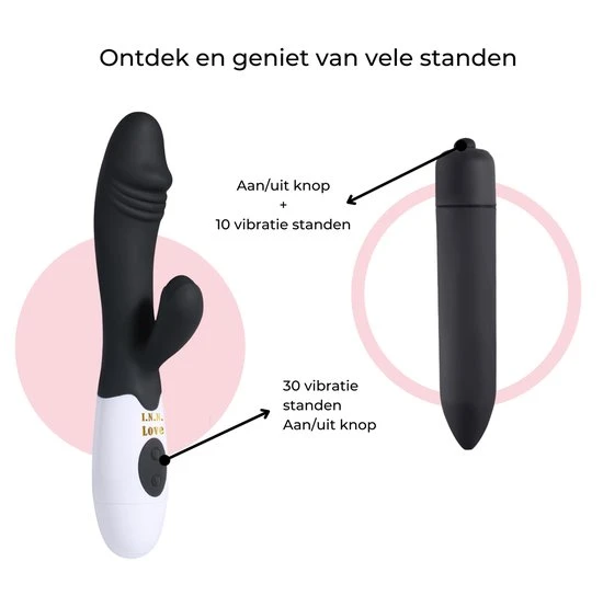 Top 10 βοΈ I.N.N. Love Tarzan Vibrator - Vibrators Voor Vrouwen - Bullet Vibrator - Erotiek - Vibrator Voor Koppels - Seks - Clitoris En G Spot Stimulator - Zwart π - Afbeelding 5