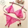 Uitgang ???? New Age Devi Kanten Lingerie Open Kruis Cherise Sexy Hot Erotische Set Vrouwen Kant Transparante Lingerie Sexy Kostuums Nachtkleding Babydoll Open Cup Beha Lenceria ????