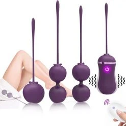 Gloednieuw 🥰 Youer Set Vibrerend Ei En Vaginale Balletjes - Bekkenbodemtrainer Vrouw - Geisha Ballen - Ben Wa Ballen - Kegel Balls - Love Balls Paars 👍