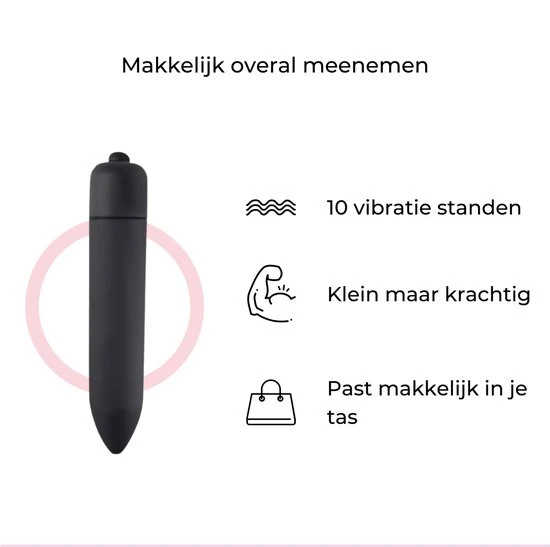 Top 10 βοΈ I.N.N. Love Tarzan Vibrator - Vibrators Voor Vrouwen - Bullet Vibrator - Erotiek - Vibrator Voor Koppels - Seks - Clitoris En G Spot Stimulator - Zwart π - Afbeelding 6