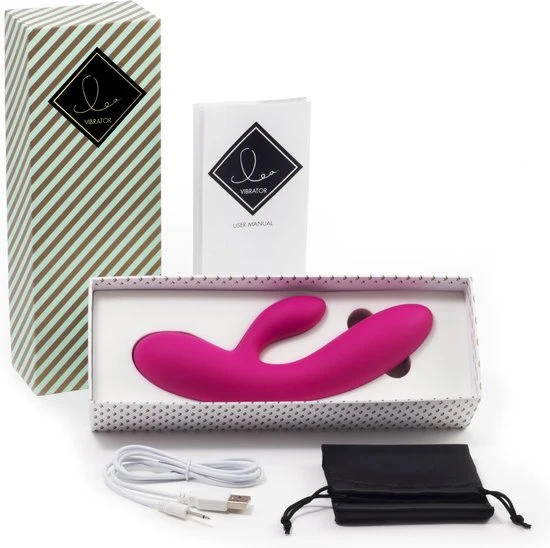 Beste Pirce ๐ FeelzToys Lea - Rabbit Vibrator - Roze ๐ - Afbeelding 14