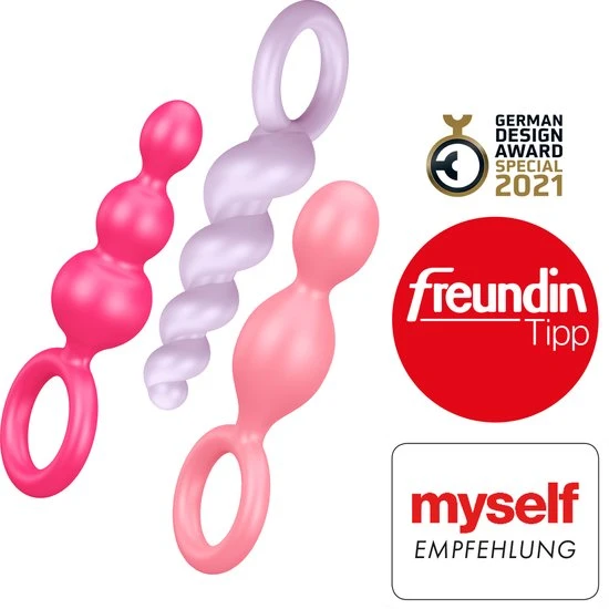 Goedkoopste ✔️ Satisfyer - Booty Call - Anale Kralen - 3 Stuks - Roze - Perzik - Lila 🔔 - Afbeelding 21